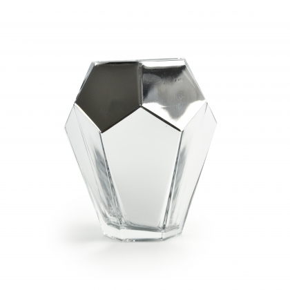 絕版商品-鑽石銀玻璃花瓶-低