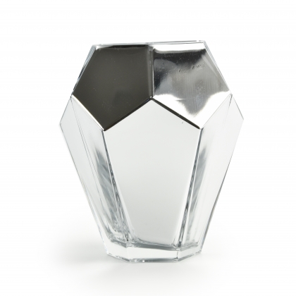 絕版商品-鑽石銀玻璃花瓶-高