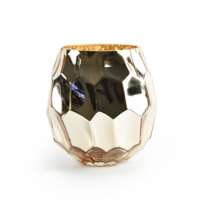 絕版商品-Sarah系列-香檳金造型花瓶-低